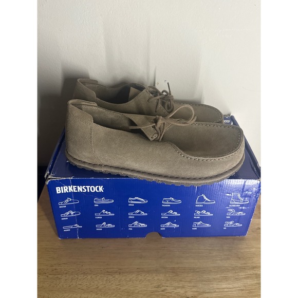 Birkenstock Other - Birkenstock Utti Lace Suede Leather Casual Shoes Grey Taupe Mens 43 US 10